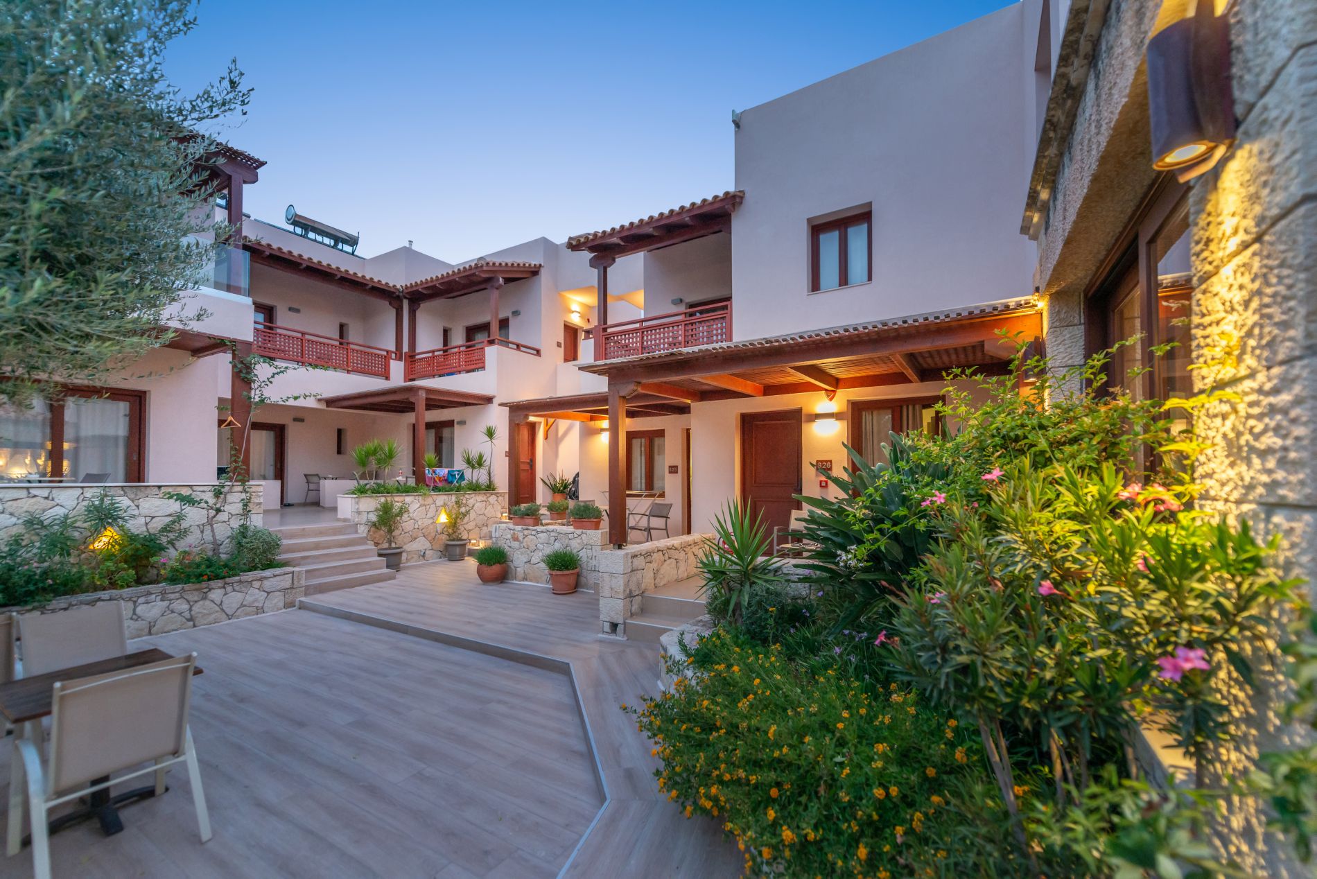 Exterior view of Cactus village hotel rooms