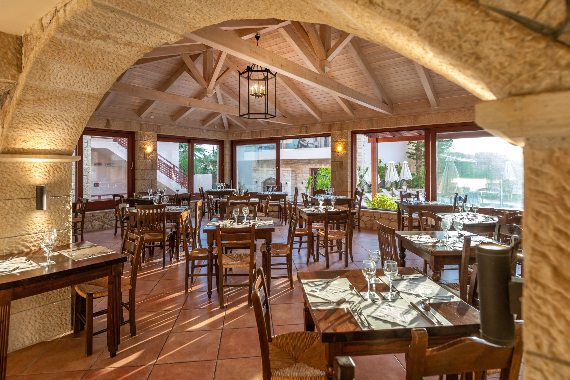 Traditional restaurant in the hotel Cactus village