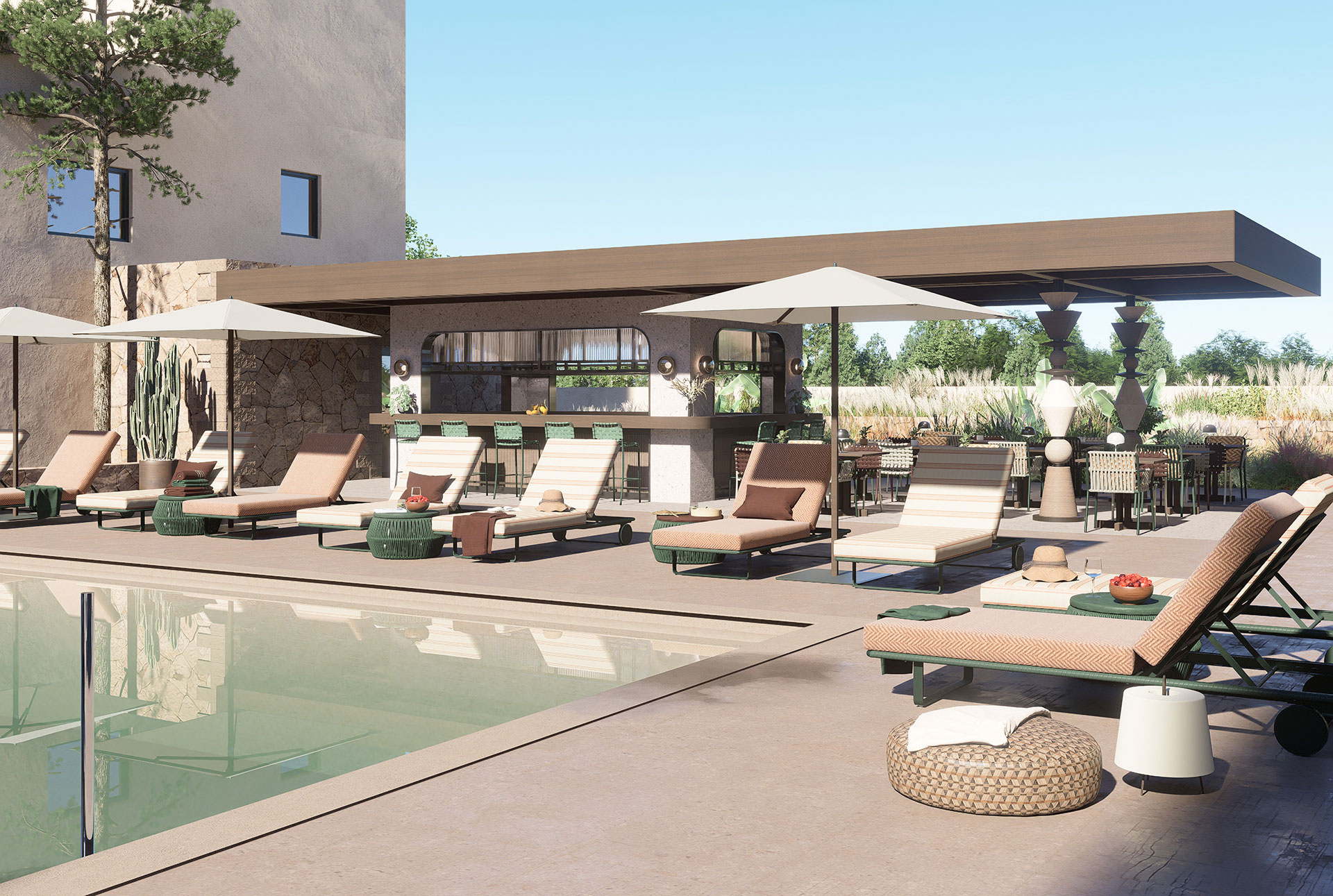 Cactus Village Hotel Pool Bar Cactus 2