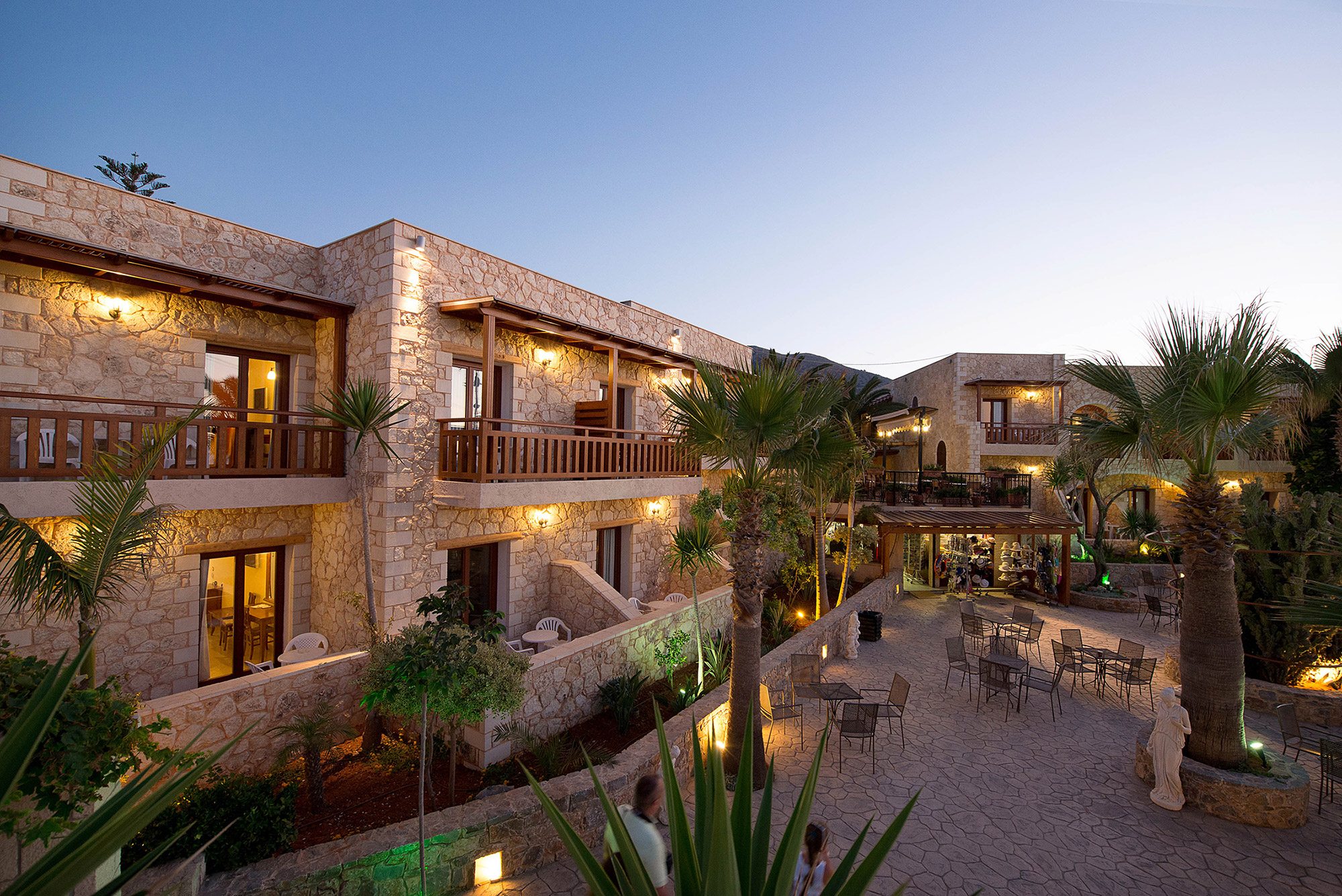 Exterior view of Cactus village hotel rooms