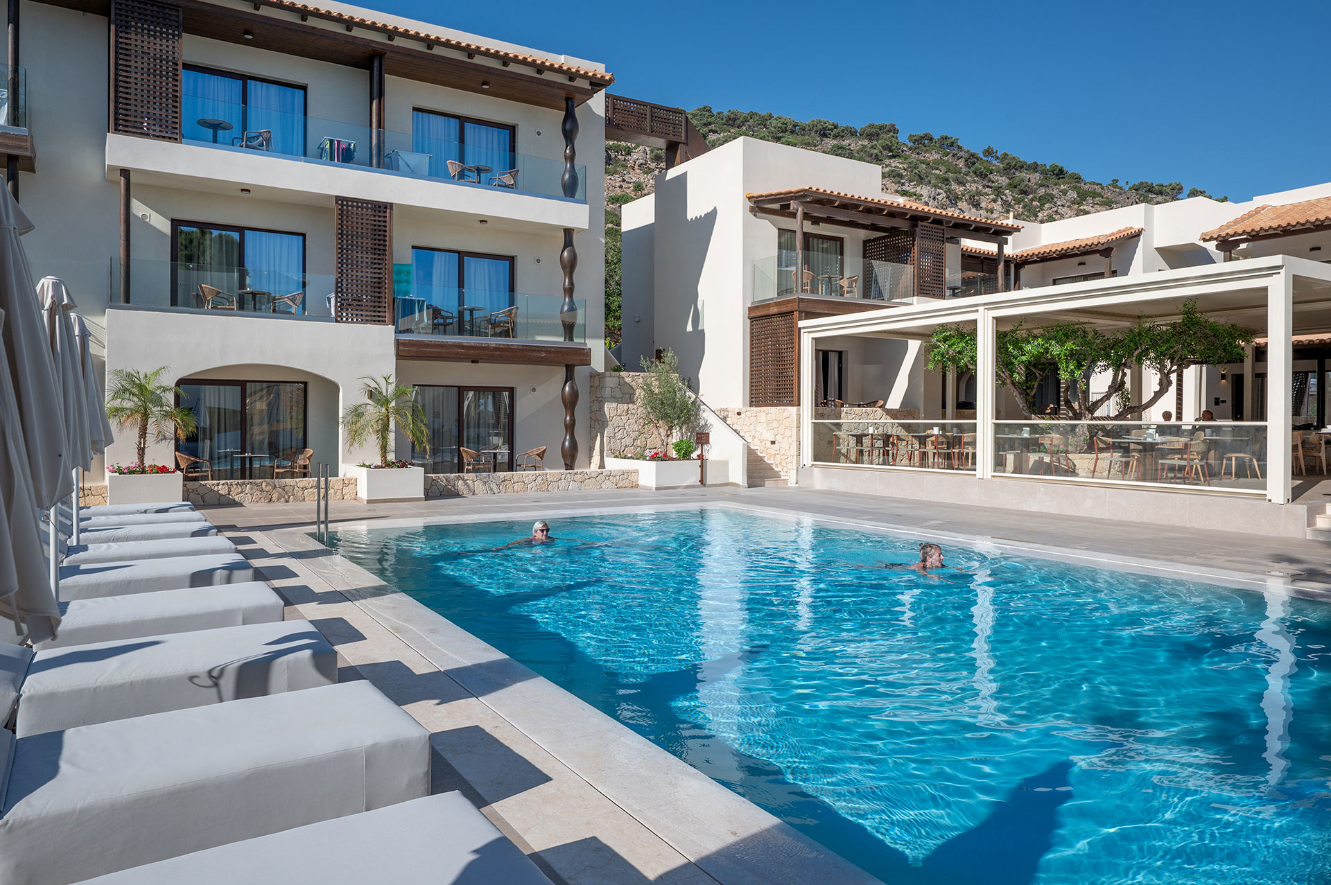 Cactus Village POOL BLICK AUF AVLI RESTAURANT